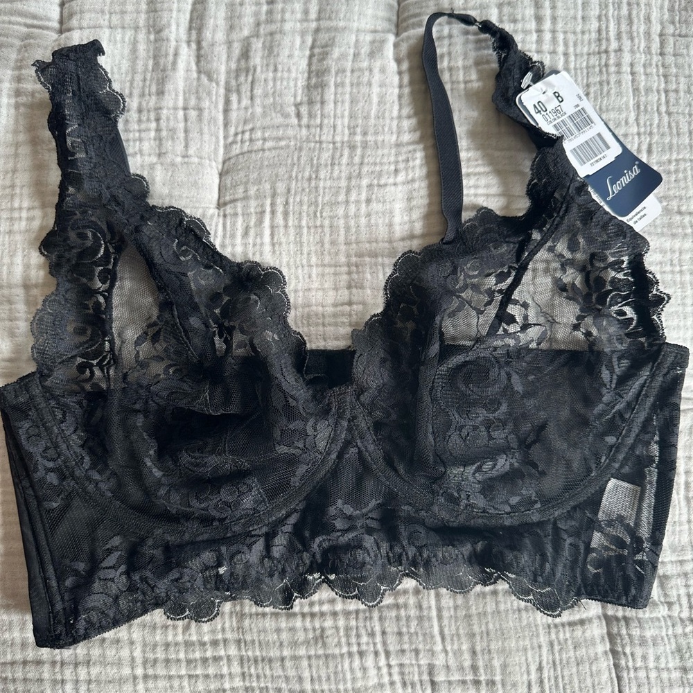 Leonisa Sexy Lace Black Bralette